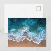 Strand Shoreline Waves Briefkaart (Voorkant / Achterkant)