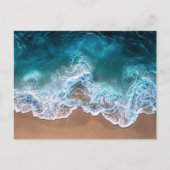 Strand Shoreline Waves Briefkaart (Voorkant)