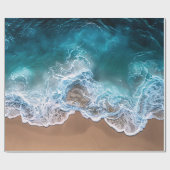 Strand Shoreline Waves Decoupage Cadeaupapier (Vlak)