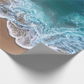 Strand Shoreline Waves Decoupage Cadeaupapier (Hoek)