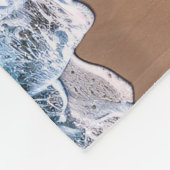 Strand Shoreline Waves Fleece Deken (Hoek)