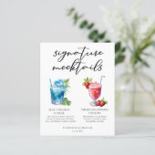 Strand Signature Mocktails Zomer Menu (Staand voorkant)