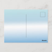 Strand Sinaasappel Blauwe Zeester Relax Briefkaart (Achterkant)