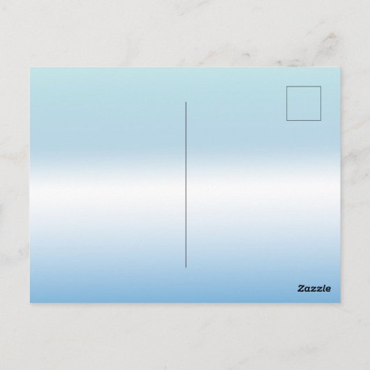 Strand Sinaasappel Blauwe Zeester Relax Briefkaart (Achterkant)