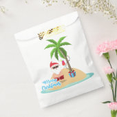 Strand Sinterklaas Vrolijk Kerstfeest Bedankzakje (Gezegeld)