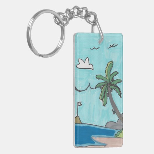 Strand Sleutelhanger (Voorkant Links)
