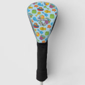 Strand Speelgoed Iconen Patroon Golfheadcover (Voorkant)