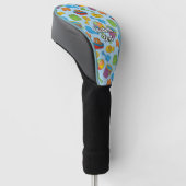 Strand Speelgoed Iconen Patroon Golfheadcover (Schuin)