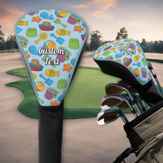 Strand Speelgoed Iconen Patroon Golfheadcover
