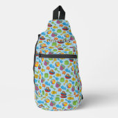 Strand Speelgoed Iconen Patroon Sling Bag (Voorkant)