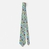 Strand Speelgoed Iconen Patroon Stropdas (Voorkant)
