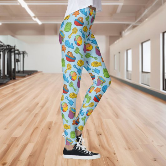 Strand Speelgoed Pictogrammen Leggings