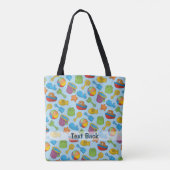 Strand Speelgoed Pictogrammen Tote Bag (Achterkant)