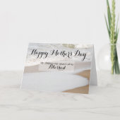 Strand - Spreuken 31:28 Bijbelverzen Moederdag Kaart (Voorkant)