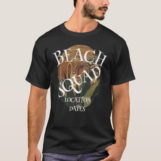 STRAND SQUAD Nachtclub Restaurant Bar Tiki Pub 202 T-shirt (Voorkant)