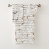 Strand Starfish gepersonaliseerd beter op het stra Bad Handdoek (Insitu)