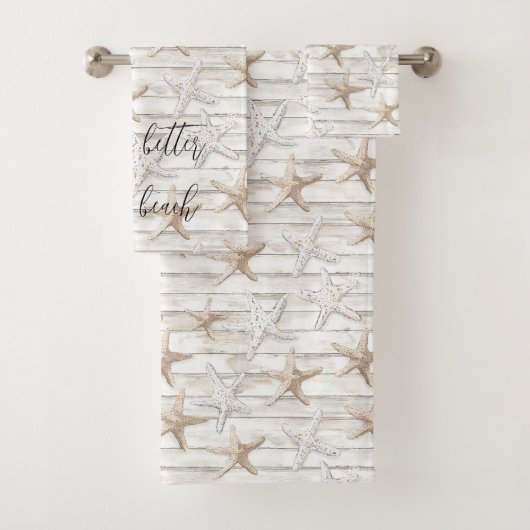 Strand Starfish gepersonaliseerd beter op het stra Bad Handdoek (Insitu)