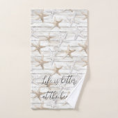Strand Starfish gepersonaliseerd beter op het stra Bad Handdoek (Handdoek)
