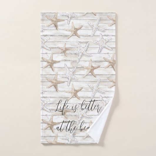 Strand Starfish gepersonaliseerd beter op het stra Bad Handdoek (Handdoek)