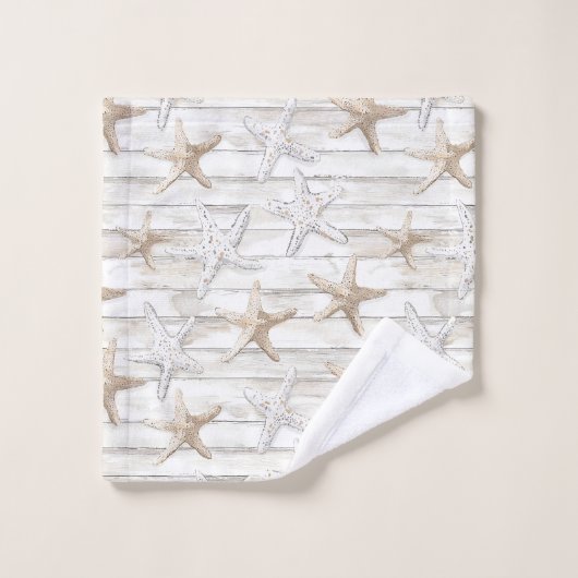 Strand Starfish gepersonaliseerd beter op het stra Bad Handdoek (Wasdoekje)