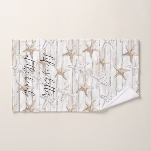 Strand Starfish gepersonaliseerd beter op het stra Bad Handdoek (Handdoek)