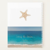 Strand Starfish Living The Dream Custom Name Planner (Achterkant)