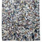 Strand stenen kiezels douchegordijn (Voorkant)