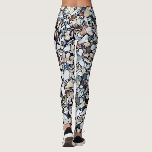 Strand stenen kiezels leggings (Achterkant)
