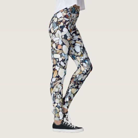 Strand stenen kiezels leggings (Rechts)