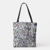 Strand stenen kiezels tote bag (Achterkant)