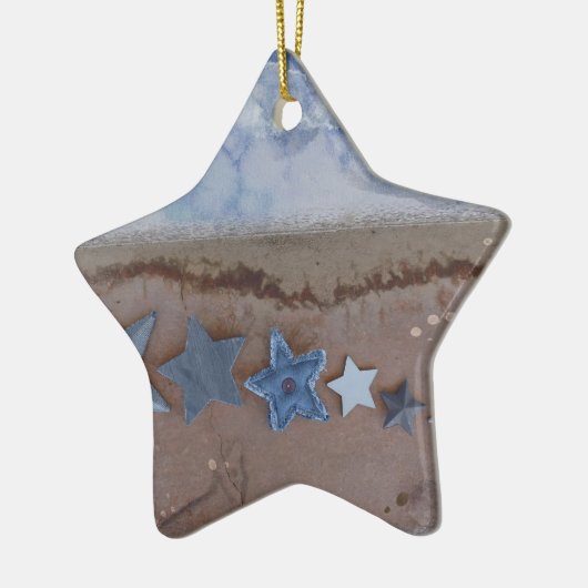 Strand Sterren Keramisch Ornament (Links)