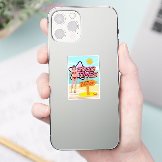 strand sticker (Telefoon)