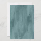 Strand | Strand Blauwe Schelpen Bruidsdouche Kaart (Achterkant)
