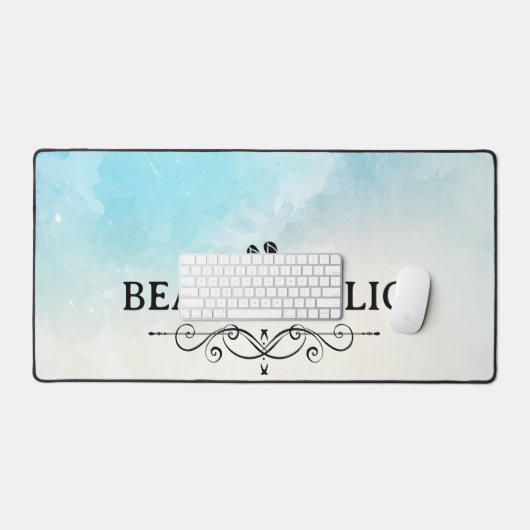 Strand strandverslaafde bureaumat (Keyboard & Muis)