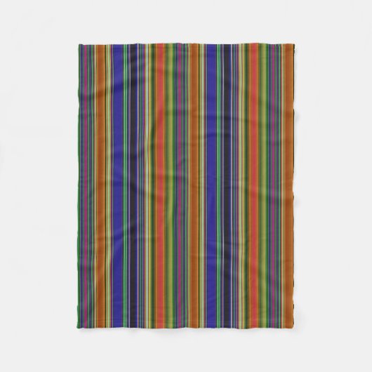 Strand Strepen Fleece Deken (Voorkant)