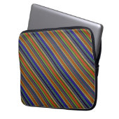 Strand Strepen Laptop Sleeve (Voorkant Links)