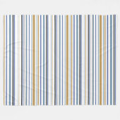 Strand Strepen Worpdeken Kust Comfort Fleece Deken (Voorkant (Horizontaal))