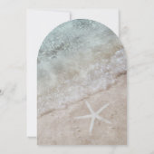 Strand String Lights Bachelorette Party Kaart (Achterkant)