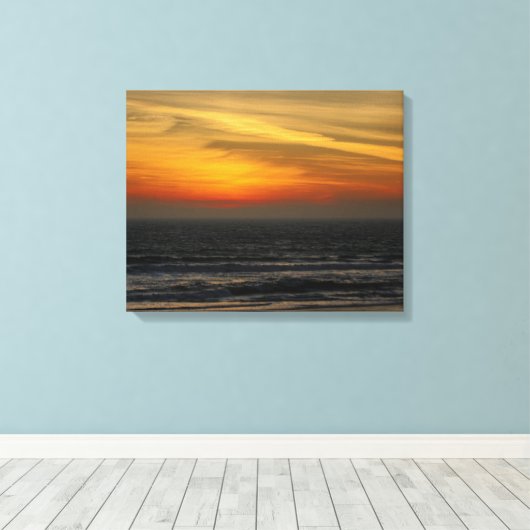 strand Sunset Canvas (Insitu (Houten vloer))