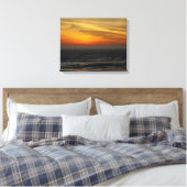 strand Sunset Canvas Afdruk (Insitu (Slaapkamer))