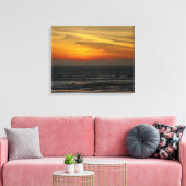 strand Sunset Canvas Afdruk (Insitu (Woonkamer))
