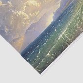 Strand Sunset Moody Landschap Schilderij Decoupage Tissuepapier (Detail)