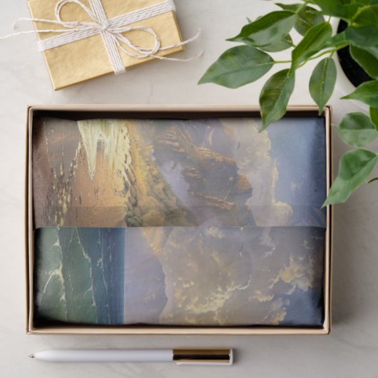 Strand Sunset Moody Landschap Schilderij Decoupage Tissuepapier (Geschenk)