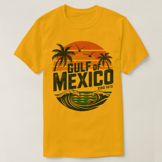 Strand Sunset T-shirt Golf van Mexico T-shirt (Design voorkant)