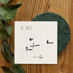 Strand Surfen bruiloft cocktail servet