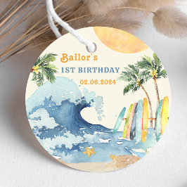 Strand Surfen verjaardagsfeestje Bedankjes Labels