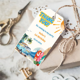 Strand Surfen verjaardagsfeestje cadeau Labels Cadeaulabel