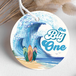 Strand Surfen Verjaardagsfeestje Favor Tags Bedankjes Labels
