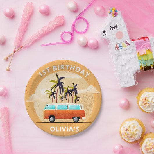 Strand Surfen Verjaardagsfeestje Papier Borden Papieren Bordje (Feest)