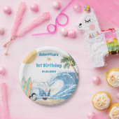 Strand Surfen verjaardagsfeestje Papieren Bordje (Feest)